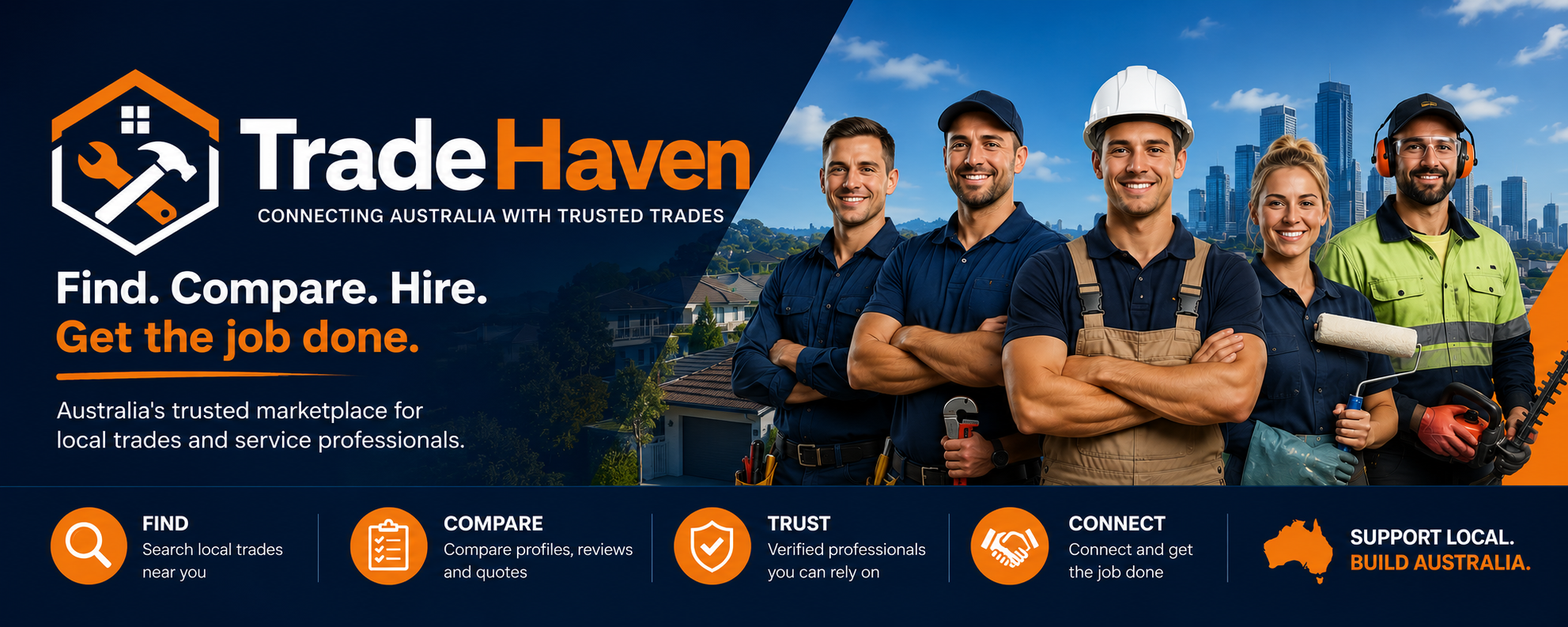 TradeHaven — Find. Compare. Hire. Get the job done.